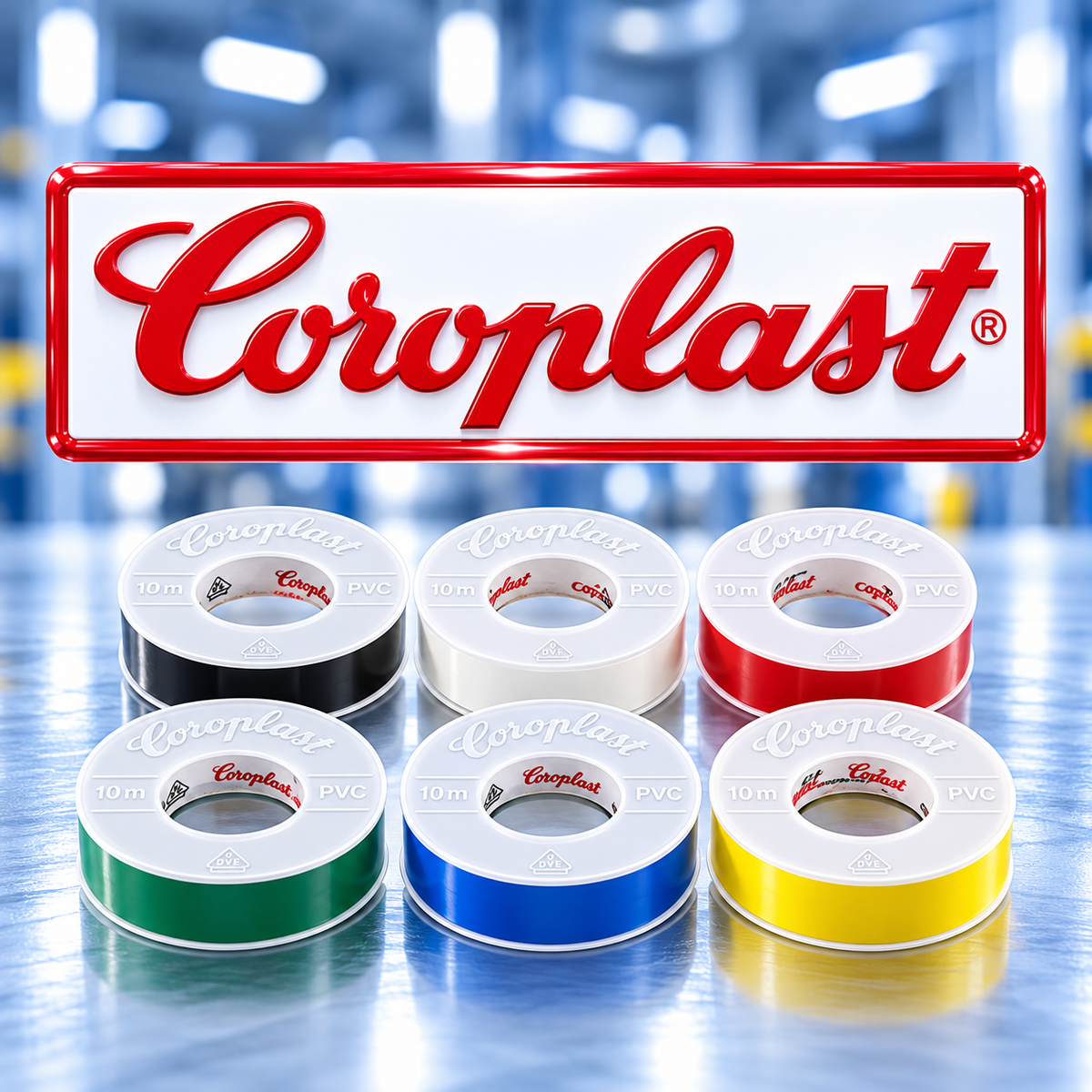 Coroplast Elektro Isolierband 15m x 10mm blau