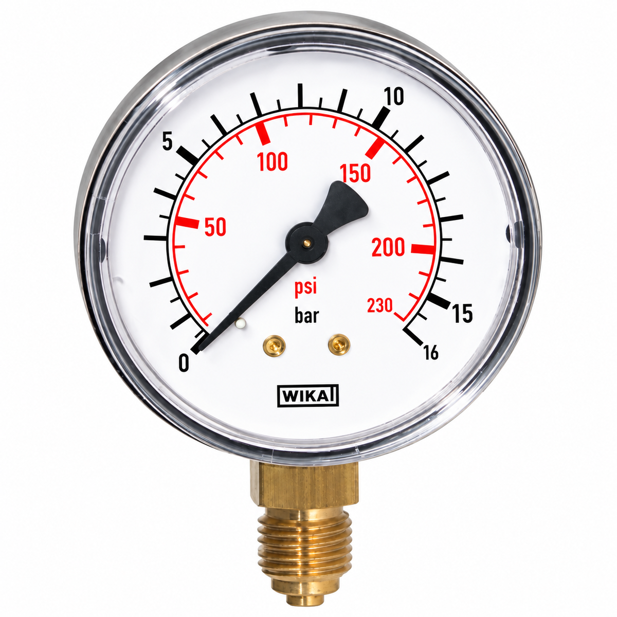 WIKA 111.10 Manometer unten | senkrecht