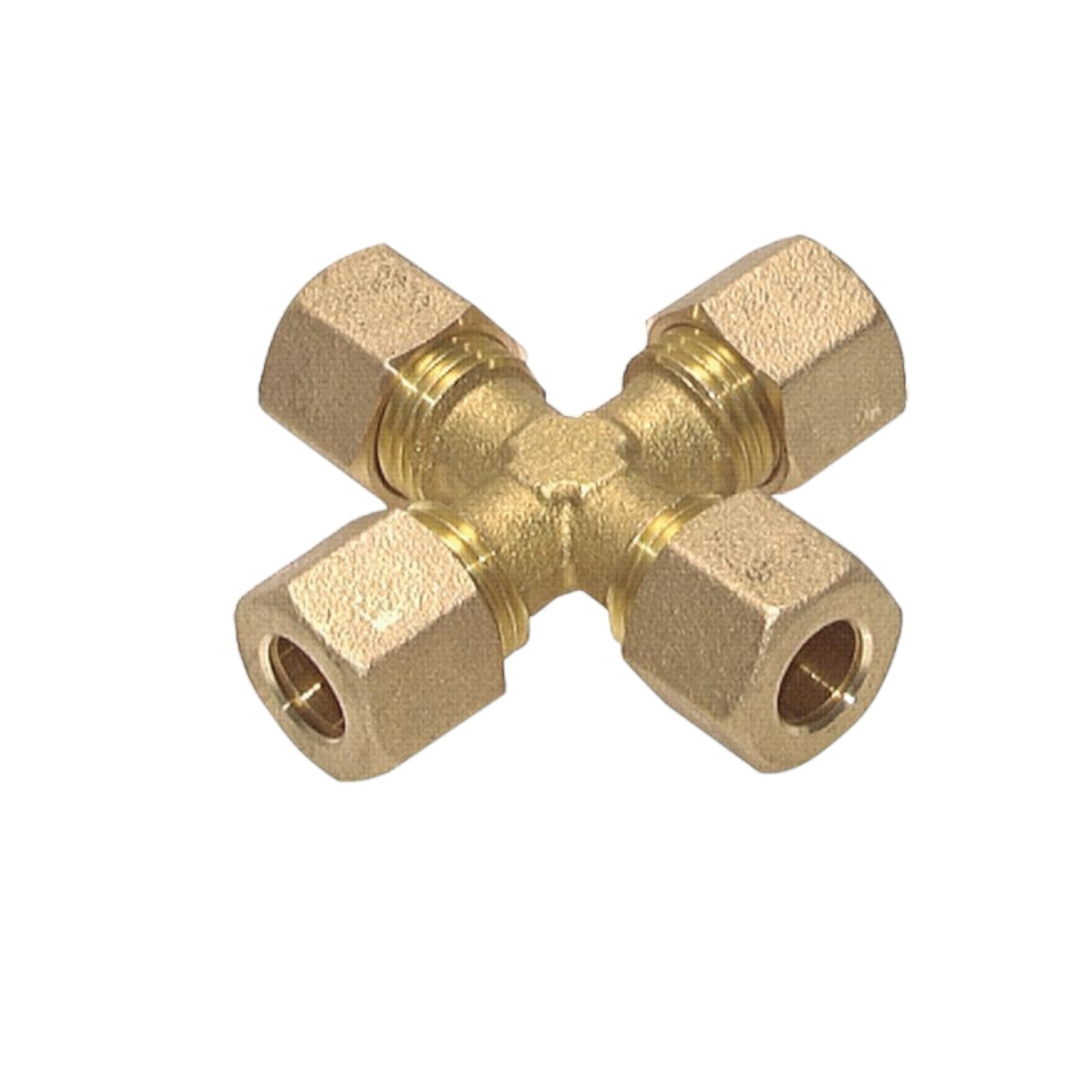 Klemmringverschraubung Kreuz 12 (M18x1,5 mm) Messing